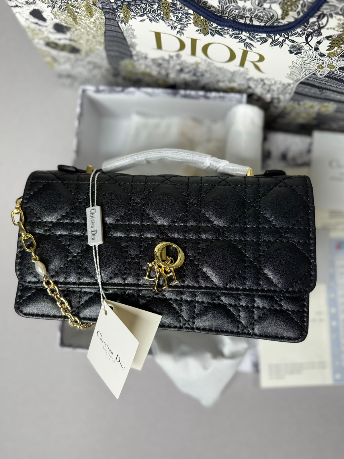 Cartera de Lujo Cuero Negro AAA