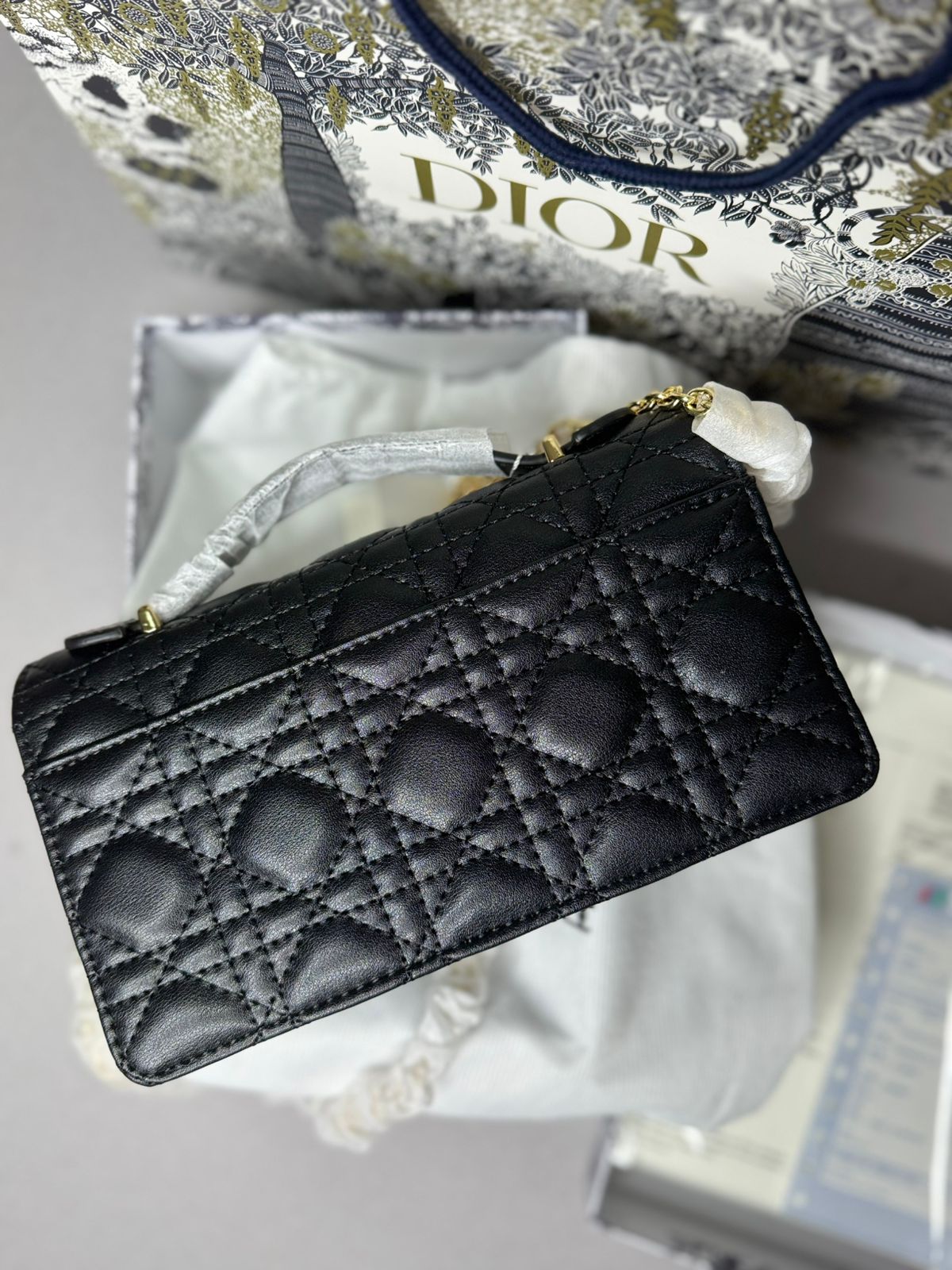 Cartera de Lujo Cuero Negro AAA