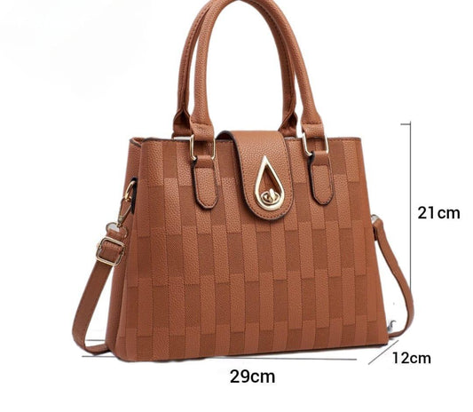 Cartera Elegante Marrón con Correa Ajustable