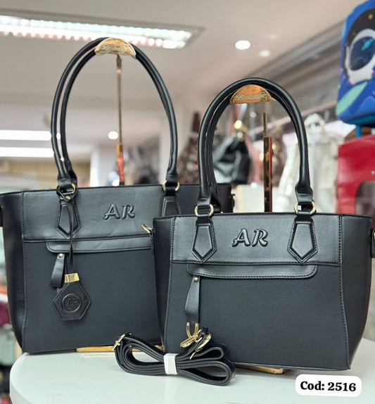 Set Cartera AR 2 Piezas – Clásico Negro